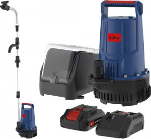 Guede Pompe pour tonneau eau de pluie sans fil RFP 18-201-23 avec accu