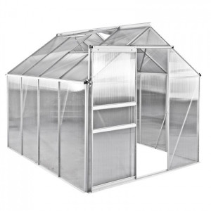 Dema Serre de jardin Basic 6 - 4,55 m² - 253 x 192 x 194 cm