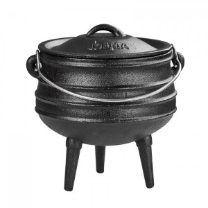 Dema Chaudron Marmite en fonte 3 litres à poser ou à suspendre Barbecue