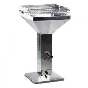 Dema Barbecue en inox sur pied / colonne "Madeira"