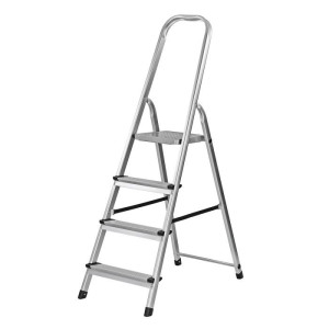 Dema Escabeau en alu 4 marches - pliable - Echelle