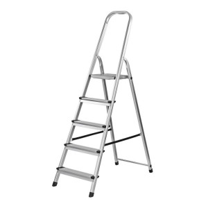 Dema Escabeau en alu 5 marches - pliable - Echelle