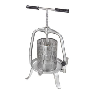 Dema Pressoir à fruits - presse à fruits V20 - entièrement en inox - 10 l