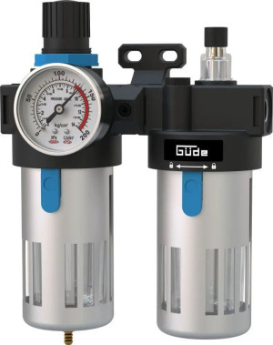 Guede Unité de maintenance 1/4" - Filtre régulateur + lubrificateur