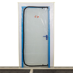 Dema Bâche de protection anti-poussière pour porte - 2,20 x 1,10 m PE