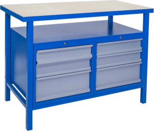 Guede Etabli P 1200 SS - 120 x 60 cm - 6 tiroirs