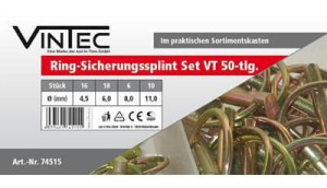Just In Time Assortiment 50 goupilles clips en coffret - VINTEC