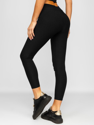 Czarne legginsy damskie Denley YW01053A1