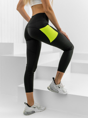 Czarne legginsy damskie Denley XL009