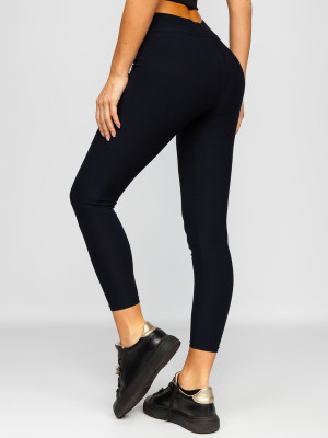 Granatowe legginsy damskie Denley YW01053A1