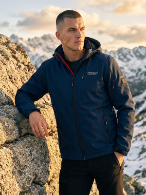 Kurtka męska softshell granatowa  Denley Pancrazio