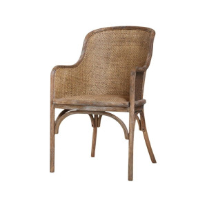 FOTEL / KRZESŁO WYPLATANE CHIC ANTIQUE 91 CM - RATTANOWY