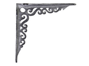 METALOWY WSPORNIK / PODPORA DO PÓŁKI CHIC ANTIQUE 18x18 CM - ANTYCZNY SZARY