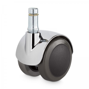 Hartbodenrollen mit Chrome-Kappe – passend für Vitra Bürostühle (EA117, 119, 217, 219, Lobby Chair)