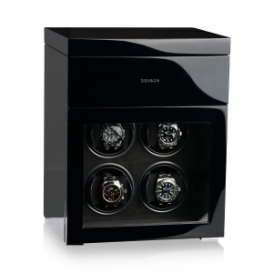 Benson Watchwinders Uhrenbeweger Black Series 4.16 - Weiß Seidenmatt
