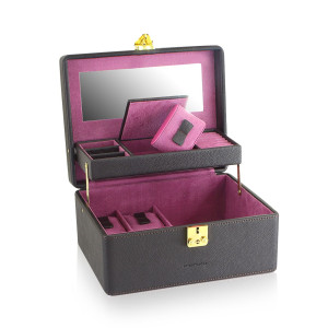 Friedrich23 Schmuckkoffer Ascot - Dunkel braun