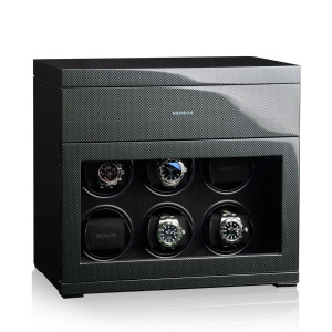 Benson Watchwinders Uhrenbeweger Black Series 6.16 - Amerik. Nussbaum Seidenmatt
