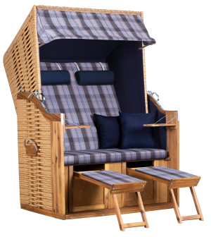 FSC®-zertifizierter Strandkorb Trend 10 PE nature Des. 745