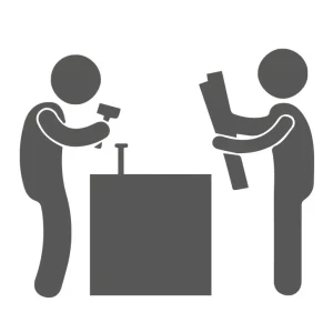 Aufbau Service Strandkorb