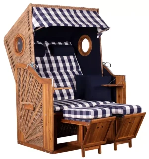 FSC®-zertifizierter Strandkorb Trend 45 PE walnut Dessin 743