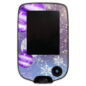 Freestyle Libre Scanner Sticker - Purple XMAS