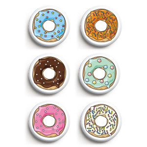 6er Set Freestyle Libre 1&2 Sticker - Donuts