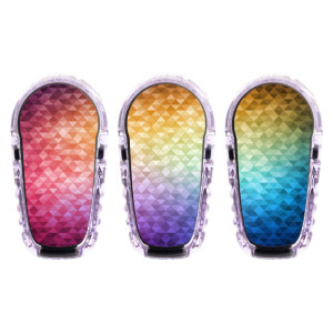 3er Set Dexcom G6 Transmitter Sticker - Color Mosaik