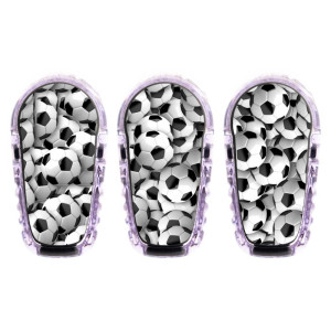 3er Set Dexcom G6 Transmitter Sticker - Fussball