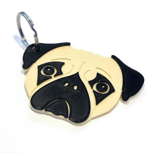 Mops Schlüsselanhänger