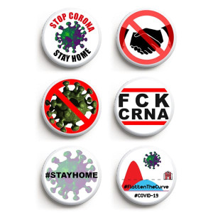 6er Set Freestyle Libre 1&2 Sticker - Corona
