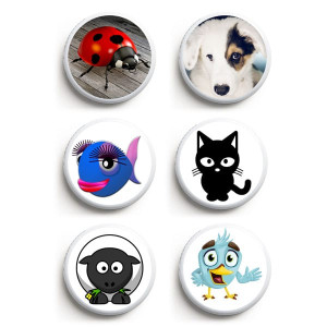 6er Set Freestyle Libre 1&2 Sticker - Tiere