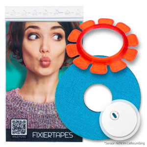 Freestyle Libre 3 TapeProtect FLEX Sensorschutz - Crystal Rot