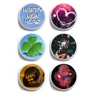 6er Set Freestyle Libre 1&2 Sticker - Silvester