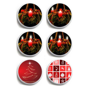 6er Set Freestyle Libre 1&2 Sticker - Advent