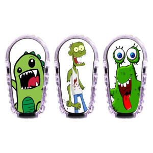 3er Set Dexcom G6 Transmitter Sticker - Monster