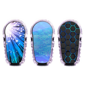 3er Set Dexcom G6 Transmitter Sticker - Tech II