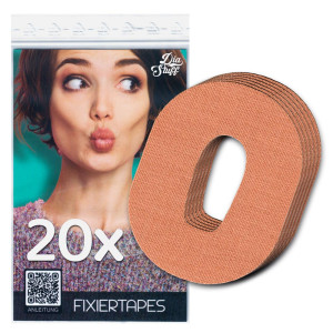 Dexcom G6 Fixierpflaster - Sensor Fixiertape - Beige - 20 Fixierpflaster