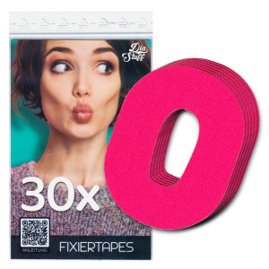 Dexcom G6 Fixierpflaster - Tape Pink - 30 Fixierpflaster
