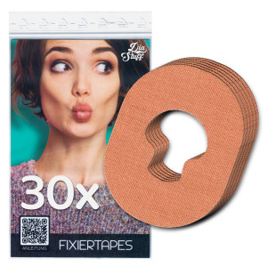 Enlite-Guardian Fixierpflaster - Sensor Fixiertape - 30 Fixierpflaster - Beige