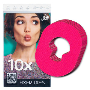 Enlite-Guardian Fixierpflaster - Tape Pink - 10 Fixierpflaster