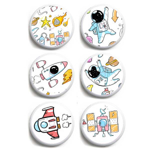 6er Set Freestyle Libre 1&2 Sticker - Space Astronaut