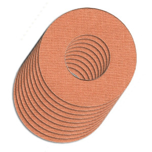 10 Stück Freestyle Libre 1&2 Fixierpflaster Rund für FLEX - Tape Beige