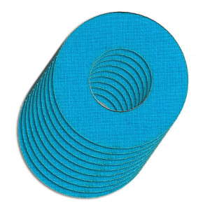 10 Stück Freestyle Libre 1&2 Fixierpflaster Rund für FLEX - Tape Blau