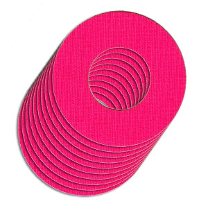 10 Stück Freestyle Libre 1&2 Fixierpflaster Rund für FLEX - Tape Pink
