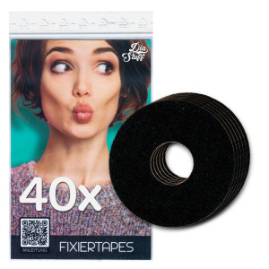 Freestyle Libre 3 Fixierpflaster Rund für FLEX - Sensor Fixiertape - 40 Fixierpflaster - Schwarz