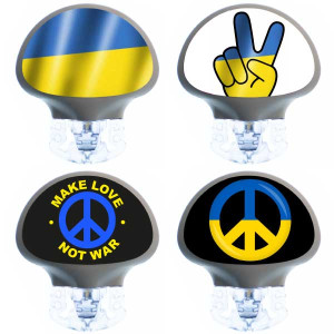 4er Set - Enlite / Guardian Transmitter Sticker - Stay with Ukraine