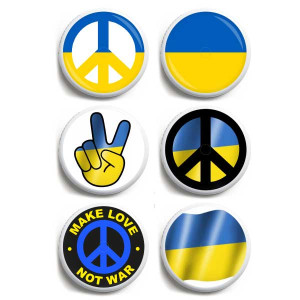 6er Set Freestyle Libre 1&2 Sticker - Stay with Ukraine