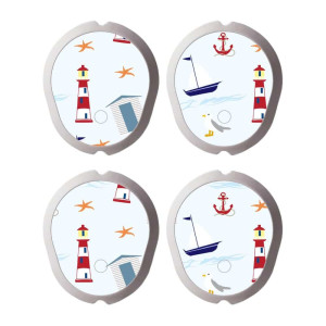 4er Set Dexcom G7 Sensor Sticker - Maritim