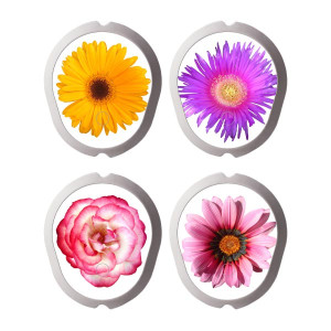 4er Set Dexcom G7 Sensor Sticker - Blumen