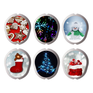 6er Set Dexcom G7 Sensor Sticker - Xmas - Weihnachten